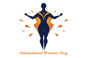 International Women’s Day Breaking Stone Shell Energy Vector
