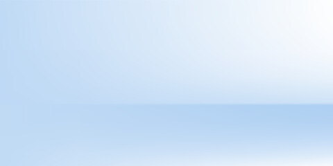 Blue art studio room. Limbo light background. Abstract 3d backdrop for product presentation. Minimal wall scene. Showcase, promotion display art simple modern