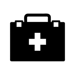 Obraz premium Iconic First Aid Kit Symbol Representing Healthcare Emergency Medical Supplies
