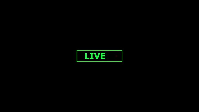 Live Stream red symbol, website online video live stream icon. Button of Live Streaming video,
