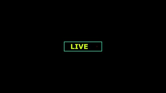 Live Stream red symbol, website online video live stream icon. Button of Live Streaming video,