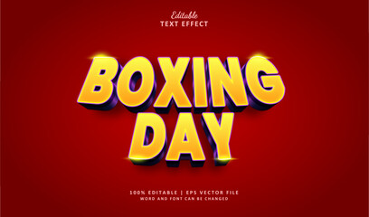 Boxing Day Editable Text Effect Style 3d Bold Marketing Promotion