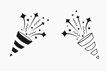 Confetti burst icons representing celebration, fun events, and festive moments.