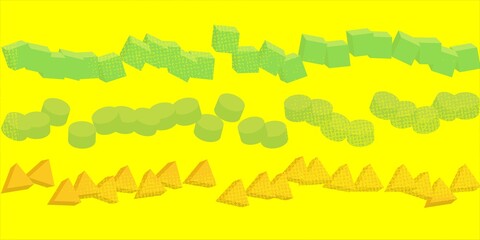 picture of a triangle and a square for children to learn