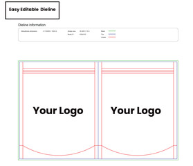 dieline template box dieline die lines packaging custom dieline stand up pouch with zipper cardboard box dieline pizza box dieline printable product packaging layout,  © MD
