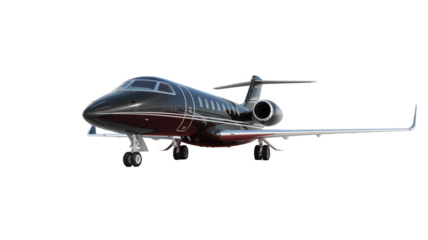 Sleek private jet ready for takeoff symbolizing luxury travel and corporate aviation success