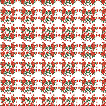 rose-flower-pattern-vector-illustration-design Transparent