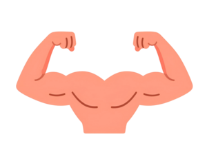  Firefly_Strong muscular arms vector icon  (2)