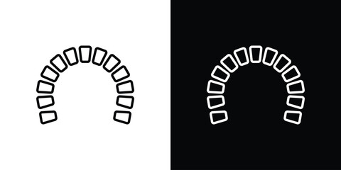 Maxilla icon design element. Linear style vectors © Win