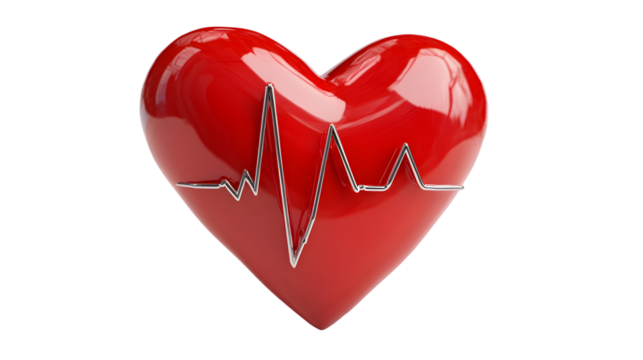 a beautiful red heart