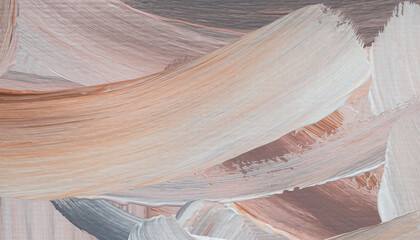 Antelope Canyon's abstract red and blue sandstone texture with light and shadow patterns