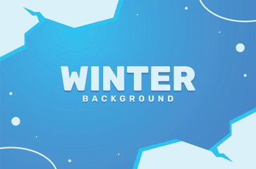 Winter Ice Background for Seasonal Sale and Promotion Banners