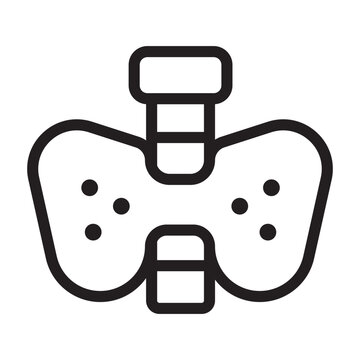 Thyroid Gland Illustration Healthcare Awareness Endocrinology Medical Icon Black White Anatomy Diagram Health Science