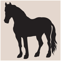  Draft Horse Stallion Silhouette  Horse
