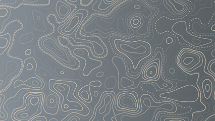 Abstract Topography line poster vector. The concept of a topographic contour geography scheme and the terrain path.	
