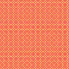 Repeating Floral Pattern in Coral and Peach