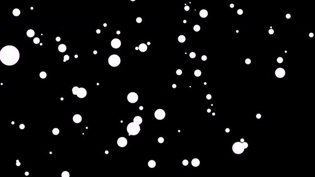 4K Windy Snowfall Overlay with Blurred Sphere Particles &ndash; Fast Diagonal Snow &ndash; Winter Storm Background &ndash; Transparent ProRes 4444 Alpha Video Effect
