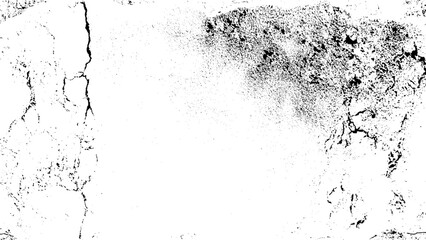 Black and White background. Abstract monochrome surface pattern of cracks, chips, scratches, stains, scuffs. Grunge black and white Texture. Dark messy dust overlay distressed background