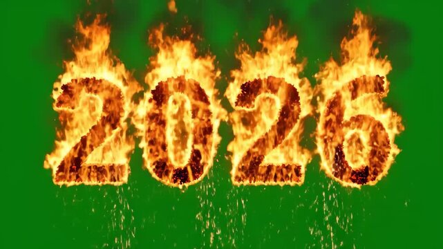 Stunning explosion of golden sparks against vivid green backdrop creates dynamic energy and captivating visual effects for film, advertising, promotions