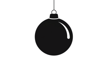 christmas tree decorations with black Christmas ball 