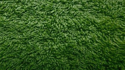 green shaggy carpet texture close up fuzzy curled fibers vibrant lime color abstract soft plush surface background