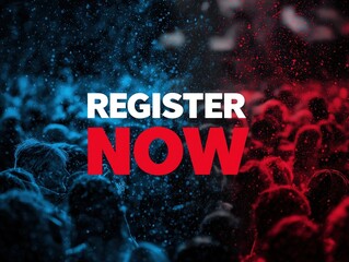Register Now Bold Event Call To Action