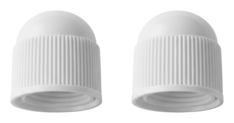 Screw cap manufacturing process factory industrial isolated on transparent background