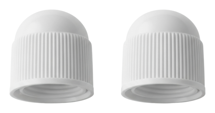 Screw cap manufacturing process factory industrial isolated on transparent background