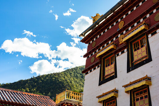 Dongzhulin Monastery, Deqin County, China.