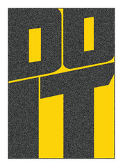 Dynamic Typographic Art with Grain Texture - Do It