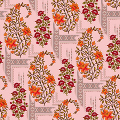 seamless Ethnic Digital Pattern background texture