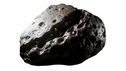 Detailed asteroid surface with craters and textures