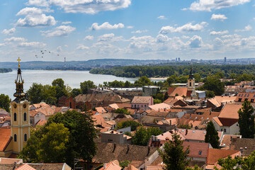 
Panoramic View from Gardos Tower of Belgrade, Serbia, Overlooking the Danube River