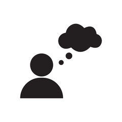 person thinking icon