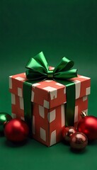 christmas gift boxes and decorations