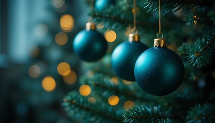 Festive christmas gifts with ribbons and ornaments on a beige surface