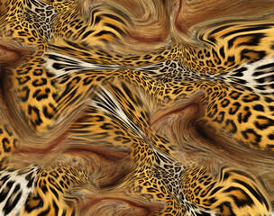 Leopard skin pattern texture; Fashionable print
