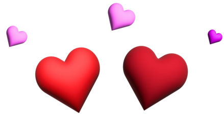 valentine Day Love, 3d Love, Love hearts, valentine romance love set