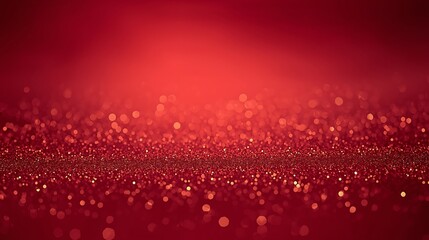 Abstract shiny red glitter texture with defocused sparkling lights, a luxurious and festive holiday celebration backdrop