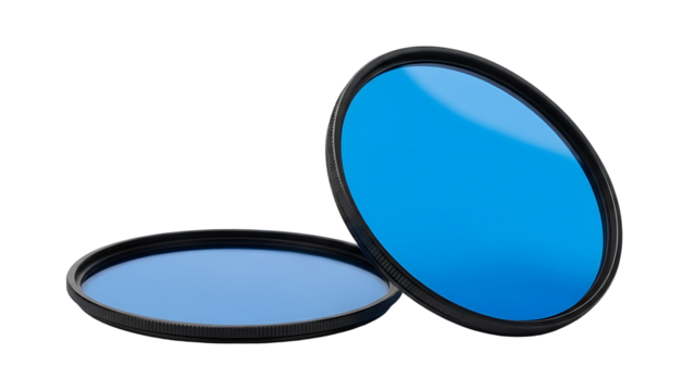 Stunning blue camera lens filters enhance photography