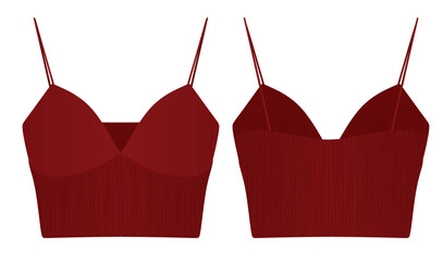 Red bra t shirt. vector illustration	

