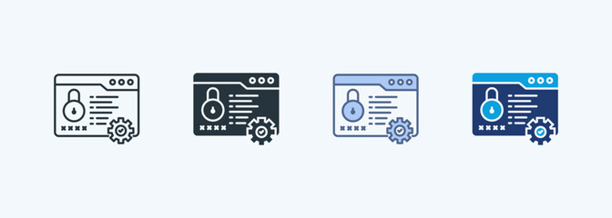 Password Manager Multiple Style Icon Collection