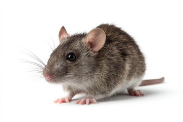 isolated rat with a copy space