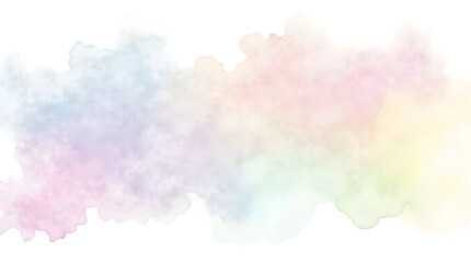 Fototapeta premium Abstract colorful watercolor background texture painting with vintage blue sky and pink clouds design