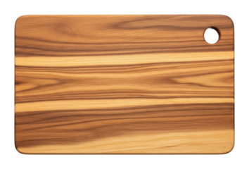 Slicing fresh ingredients on a wooden cutting board kitchen isolated on transparent background