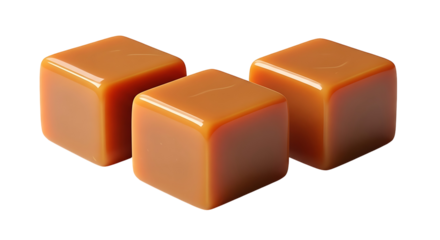 Delicious caramel cubes tempting sweet tooth cravings