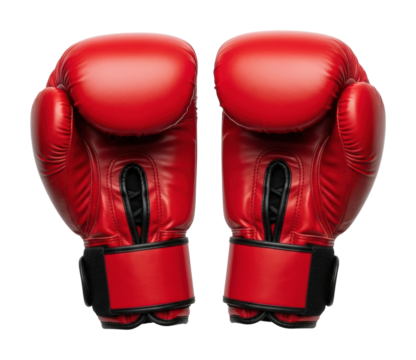 Boxing match action gym arena sports equipment isolated on transparent background