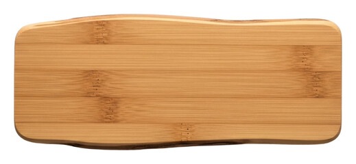 Cutting board preparation kitchen food natural wood top view isolated on transparent background