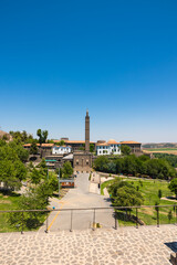 Fototapeta premium Diyarbakir. Hazreti Suleyman Mosque and Diyarbakir Museum