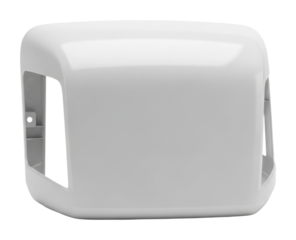 White plastic cover for industrial equipment product neutral isolated on transparent background